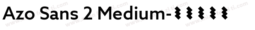 Azo Sans 2 Medium字体转换